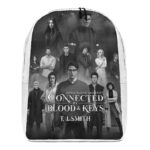Gifted Blood Universe minimalist backpack — white — official GBU merchandise