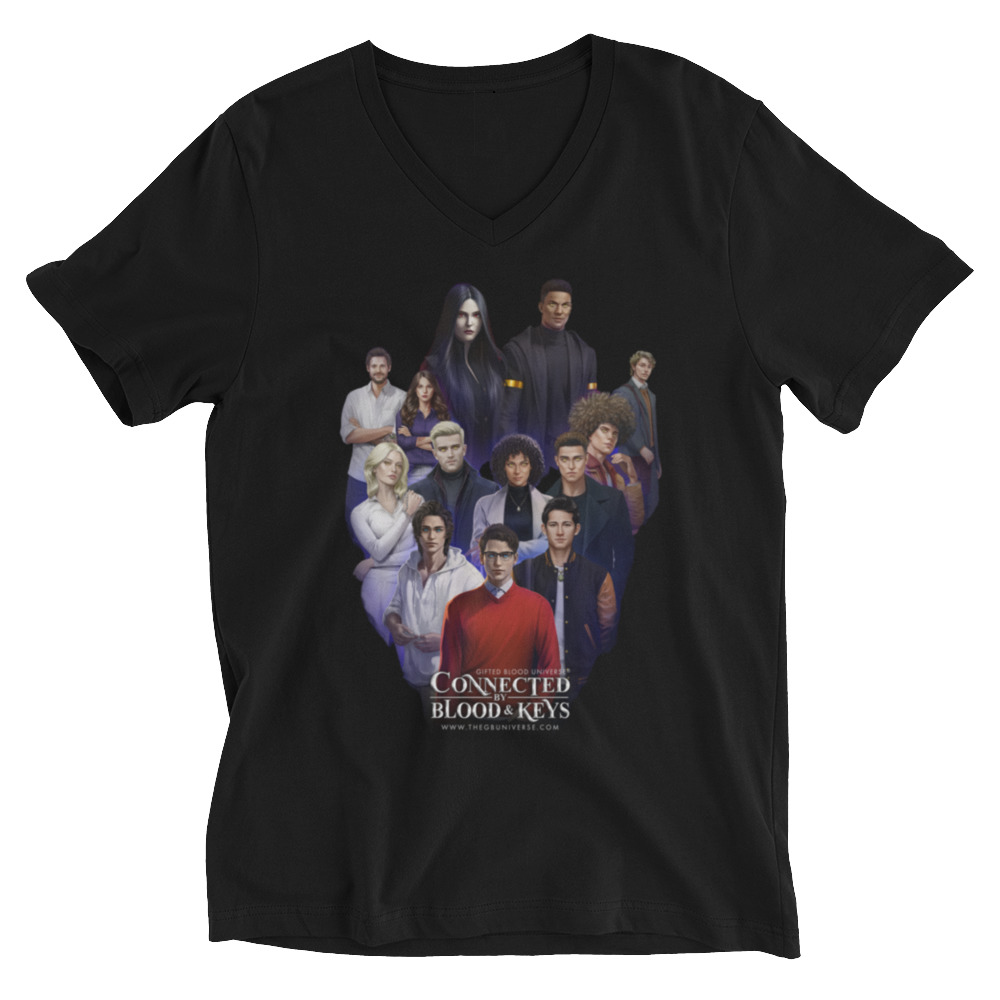 Gifted Blood Universe unisex short sleeve v-neck t-shirt — official GBU merch